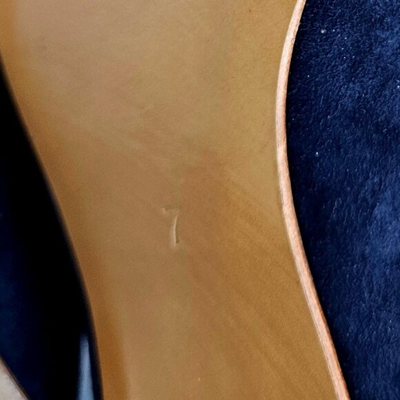 Vintage Peter Kaiser Suede Navy Blue Leather pumps NWOT Germany US Womens 9 9.5 - Picture 8 of 13